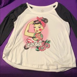 Torrid pinup “Knock Out” Baseball Jersey 00